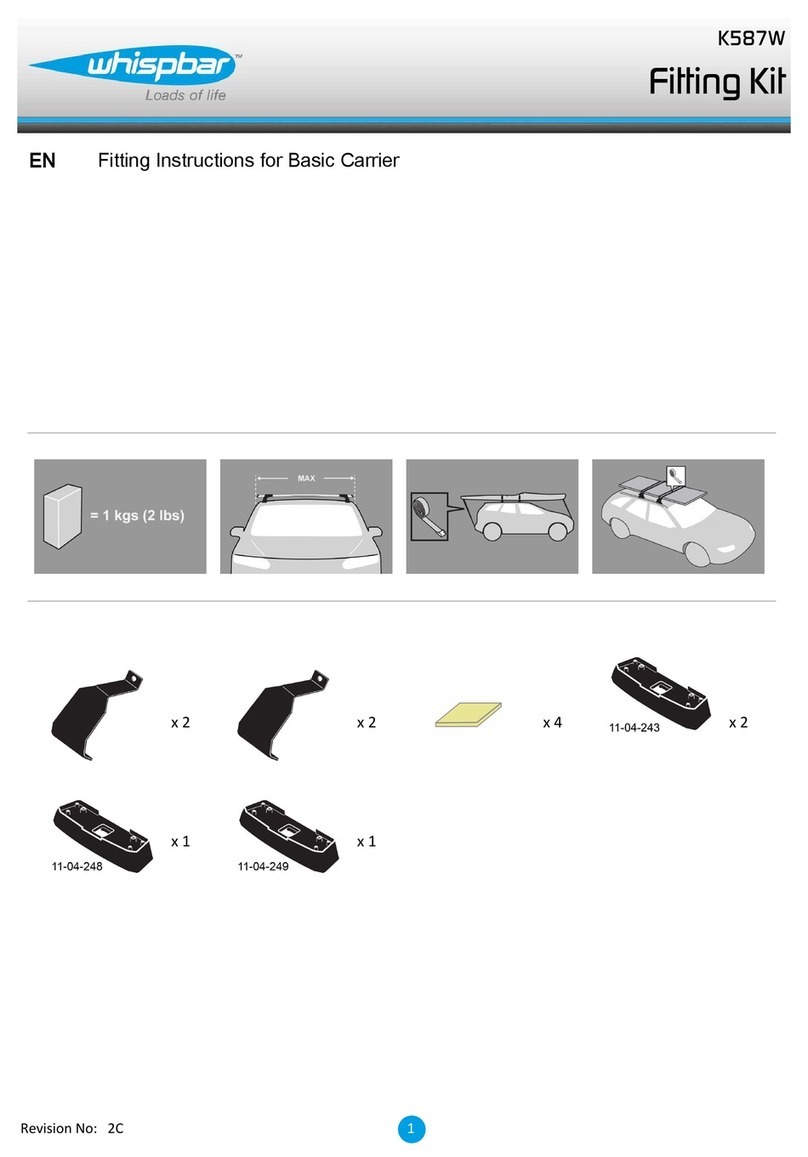 Whispbar K587W Fitting instructions
