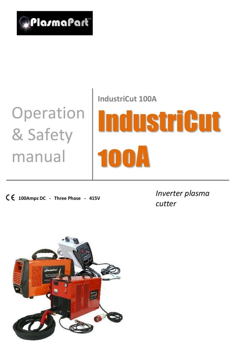 PlasmaPart IndustriCut 100A Operation & safety manual PlasmaPart IndustriCut 100A Operation & safety manual