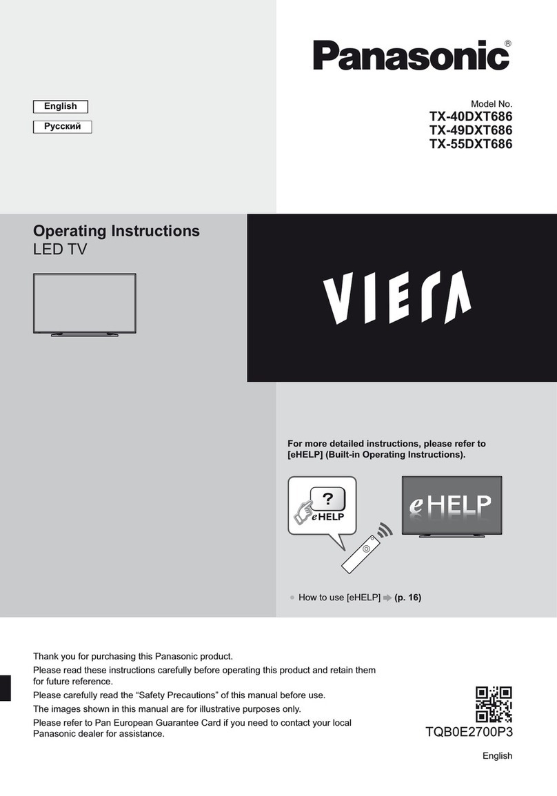 Panasonic VIERA TX-40DXT686 User manual