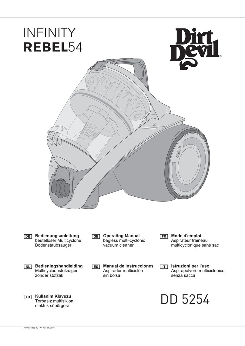 Dirt Devil INFINITY REBEL 54 operating manual