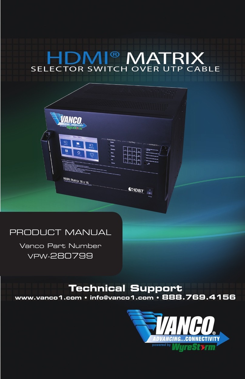 Vanco VPW-280799 User manual