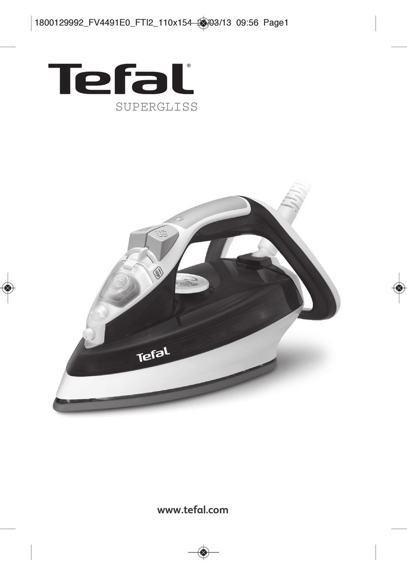 TEFAL SUPERGLISS FV4491 User manual