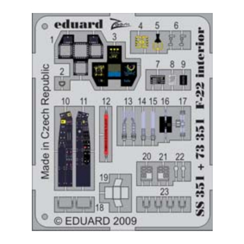 Eduard F-22 interior S.A. User manual
