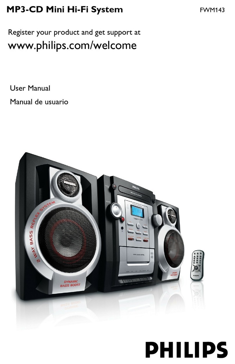 Philips FWM143/77 User manual