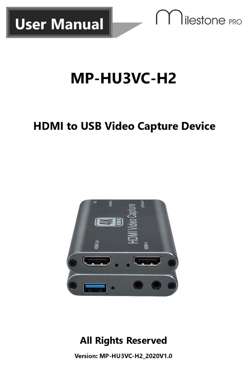 Milestone PRO MP-HU3VC-H2 user manual