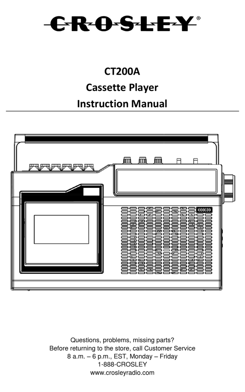 Crosley CT200A instruction manual