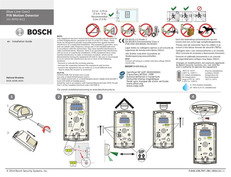 Bosch Blue Line Gen2 ISC-BPR2 installation guide