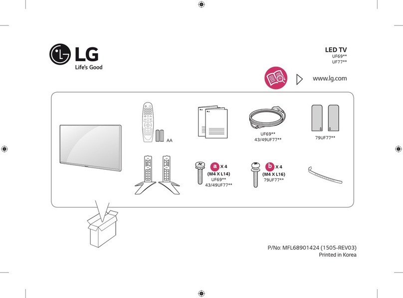 LG UF69 Series User manual