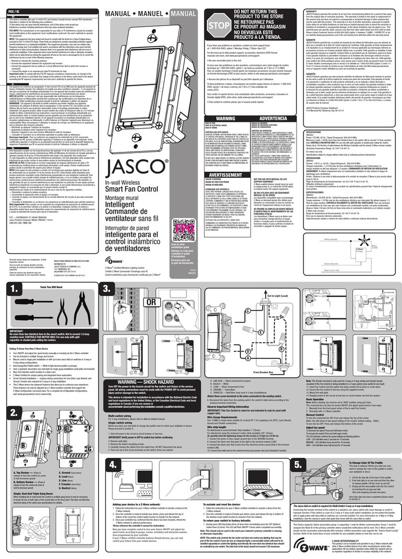 Jasco ZW4002 User manual