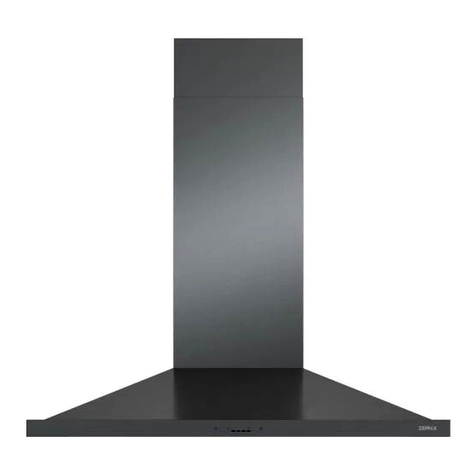 Zephyr Essentials ZAN-E30CBS Use, care and installation guide
