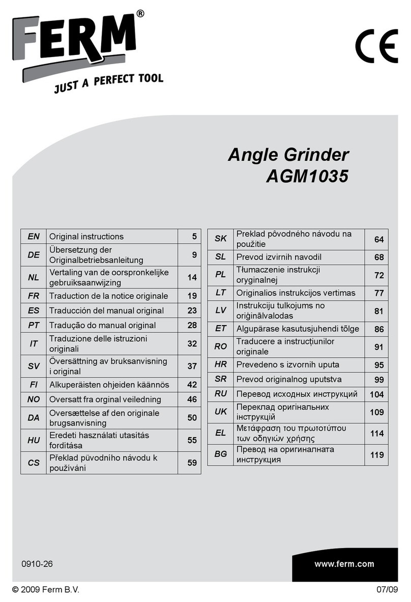 Ferm AGM1035 User manual