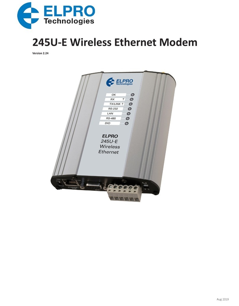 Elpro Technologies 245U-E-G user manual