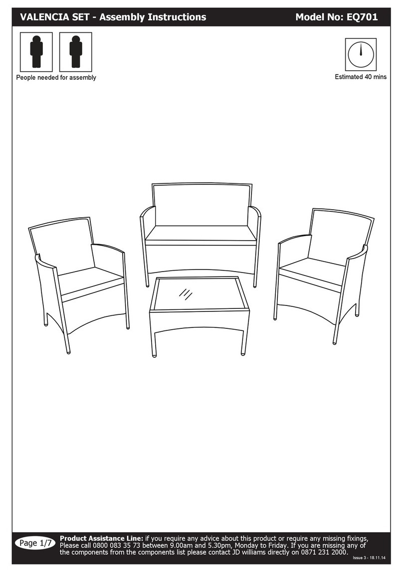J D Williams VALENCIA EQ701 User manual J D Williams VALENCIA EQ701 User manual