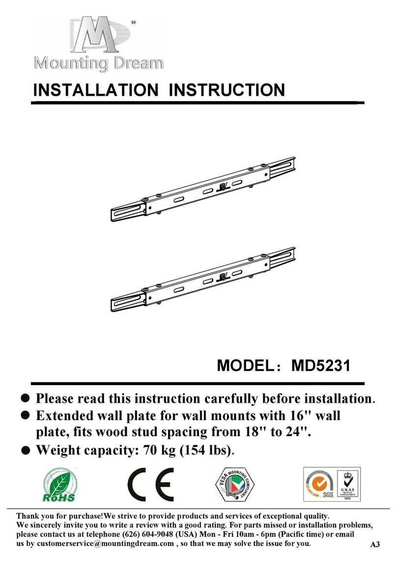 Mounting Dream MD5231 installation instructions