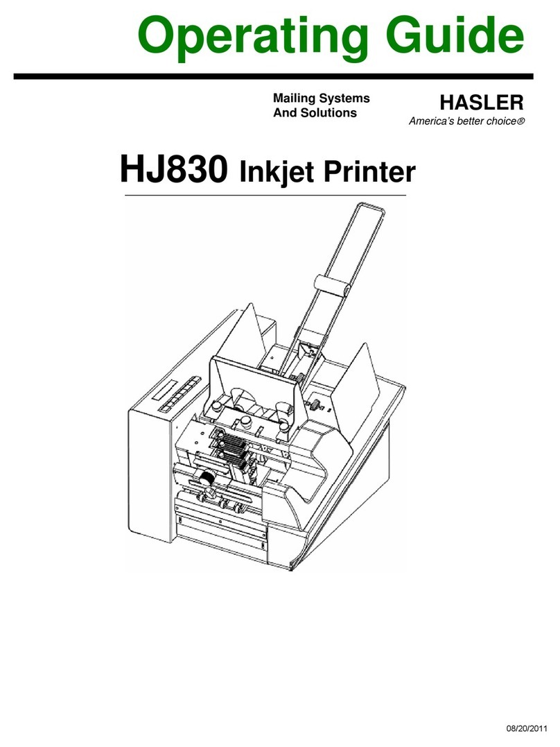 Hasler HJ830 operating guide