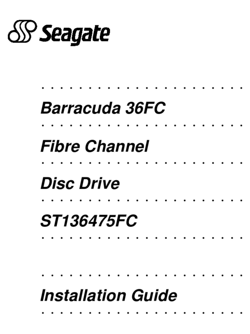 Seagate Barracuda 36FC installation guide