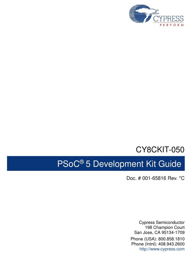 Cypress PSoC 5 CY8CKIT-050A User manual Cypress PSoC 5 CY8CKIT-050A User manual