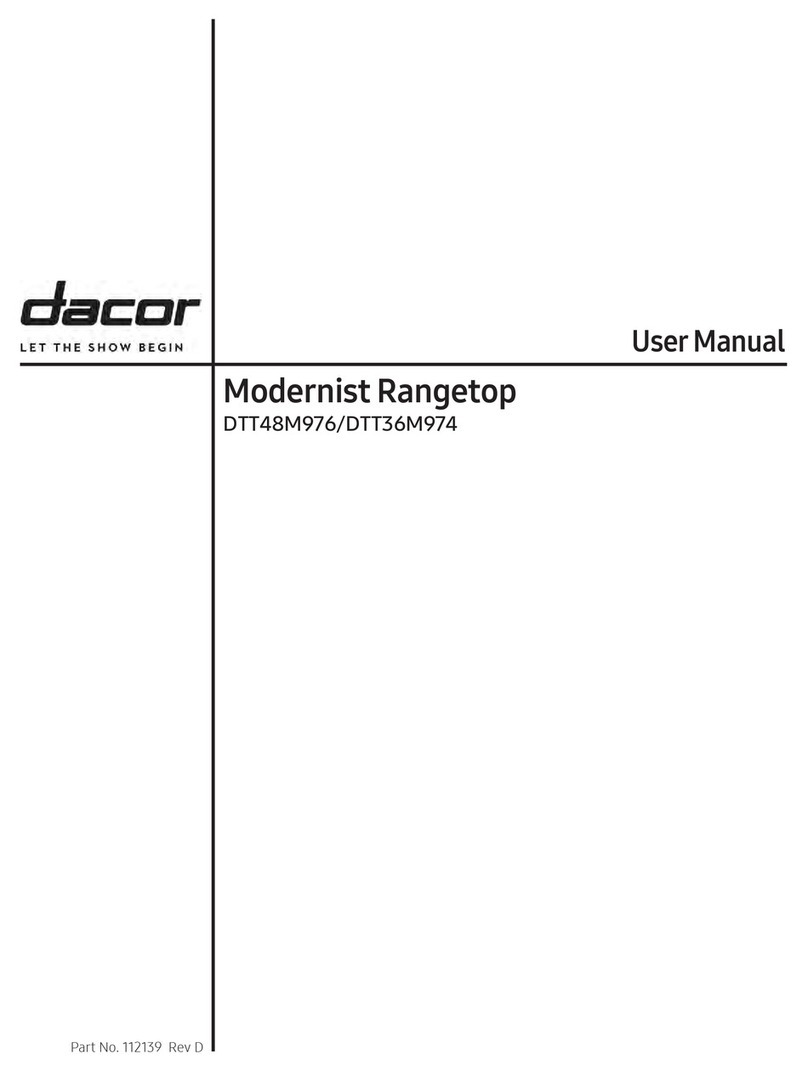Dacor DTT48M976 User manual