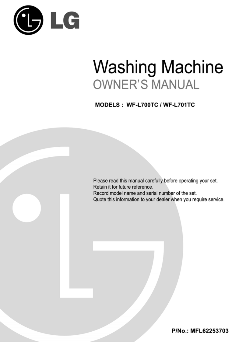 LG WF-L700TC owner's manual