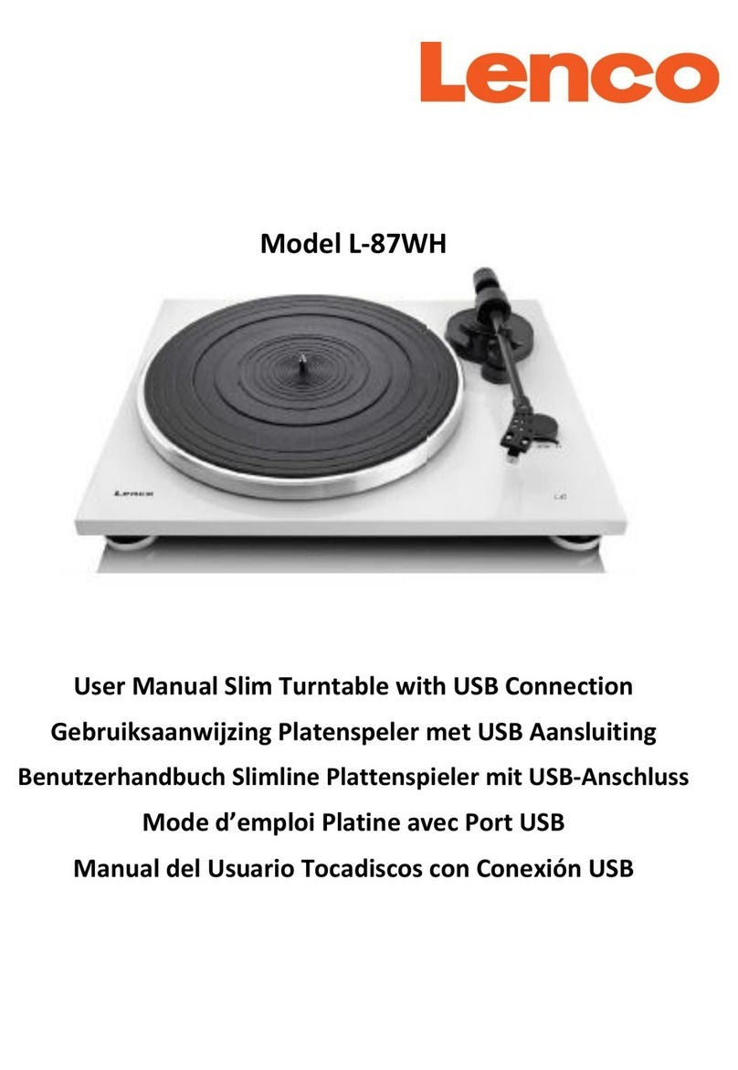 LENCO L-87WH User manual