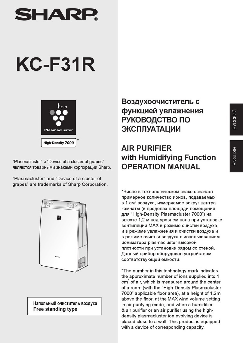 Sharp KC-F31R Operation manual