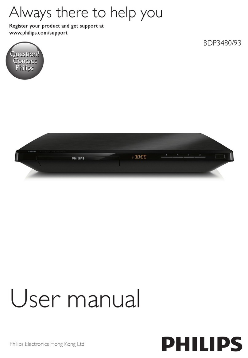 Philips BDP3480/93 user manual