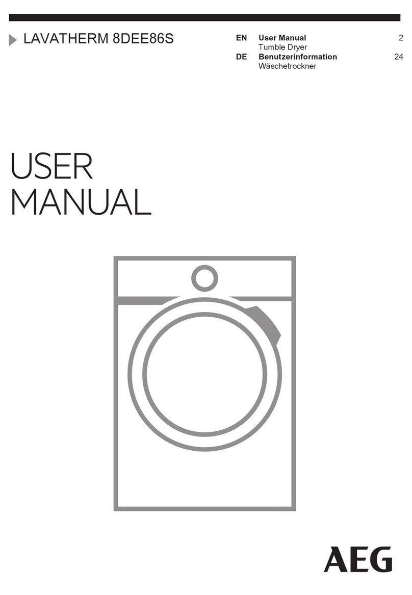 AEG LAVATHERM 8DEE86S User manual AEG LAVATHERM 8DEE86S User manual