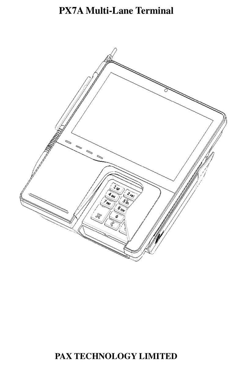 Pax Technology PX7ARF User manual