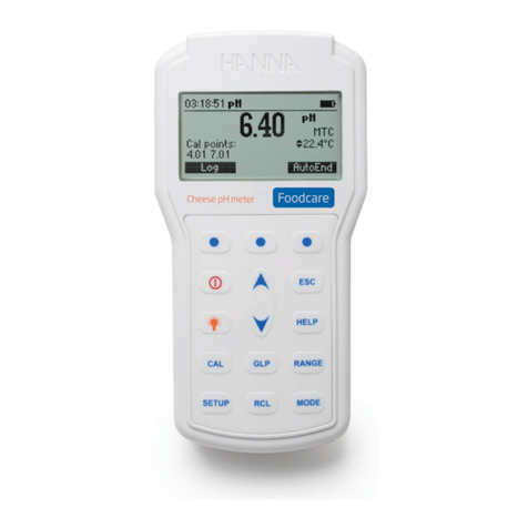 Hanna Instruments IC-HI98165 User manual