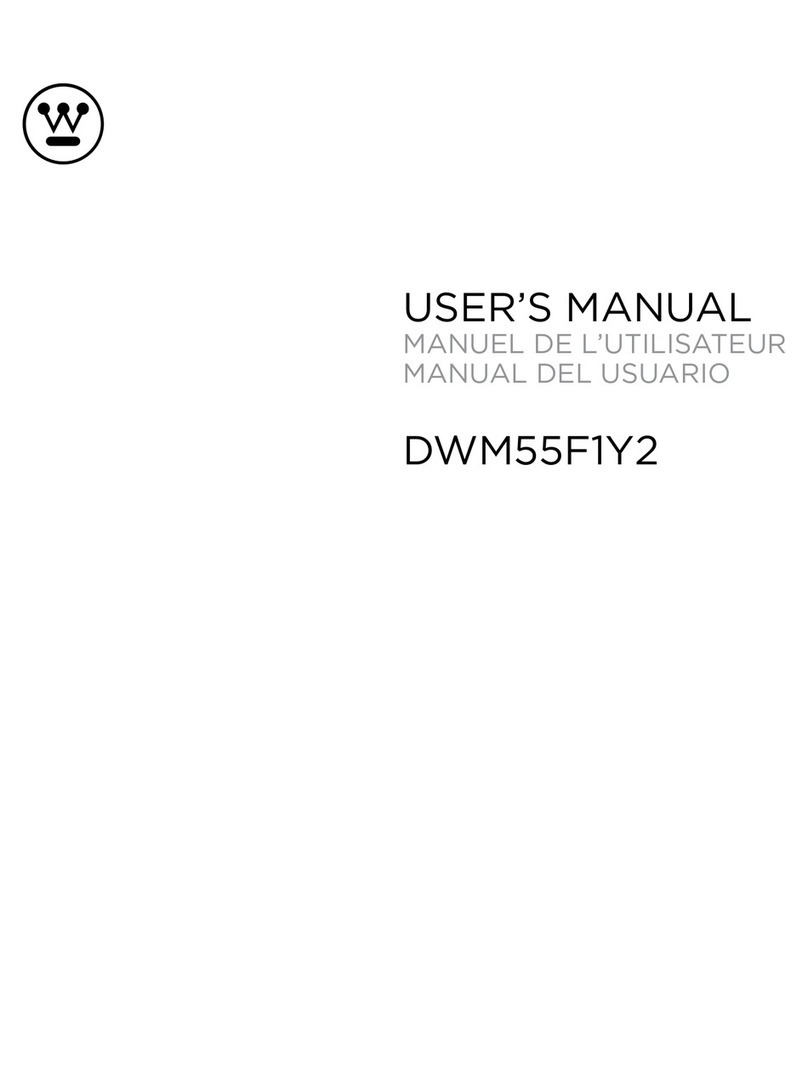 Westinghouse DWM55F1Y2 user manual