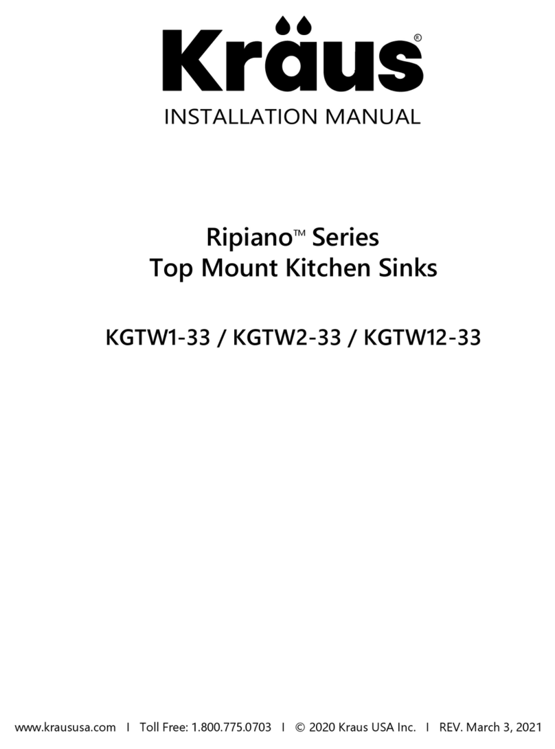 Kraus Ripiano KGTW2-33MGR User manual