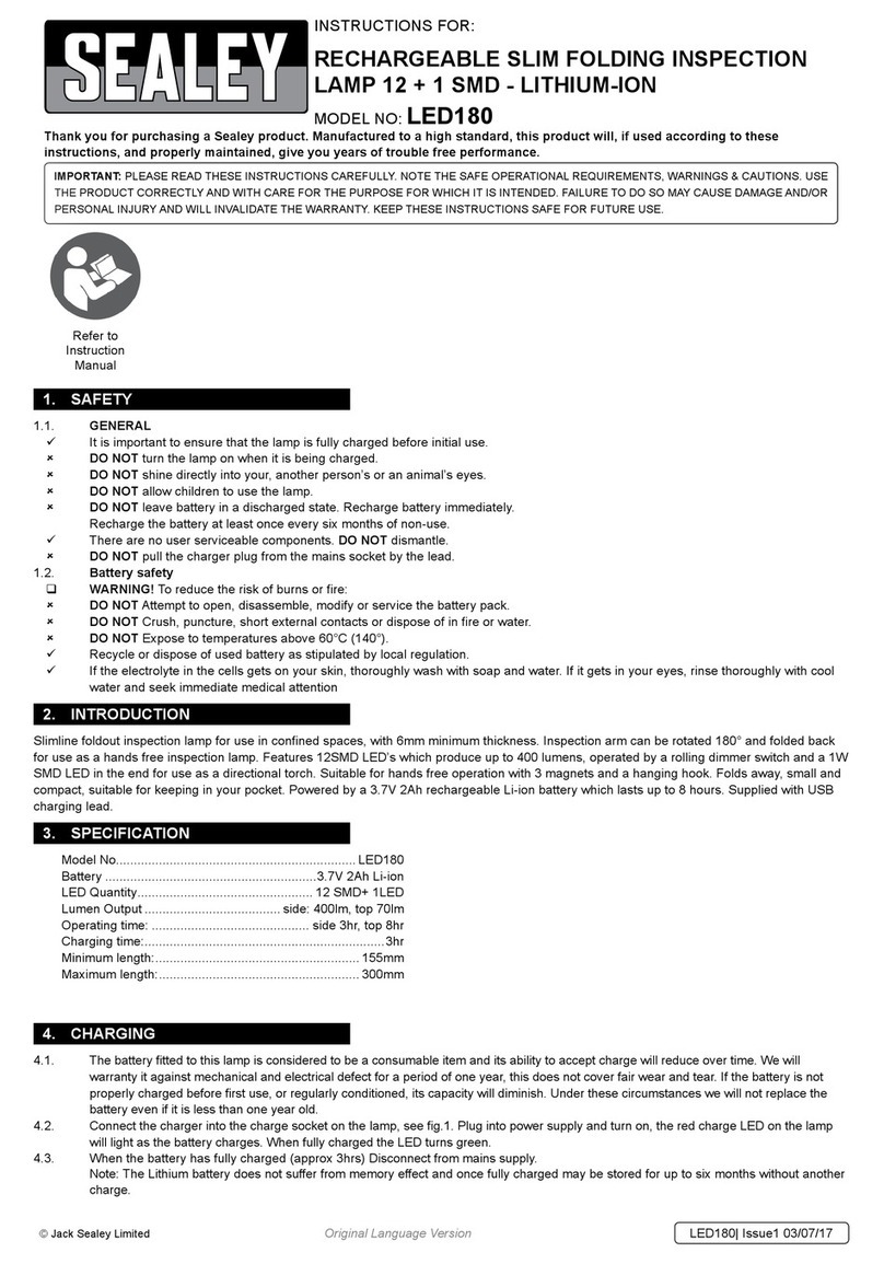 Sealey LED180 User manual