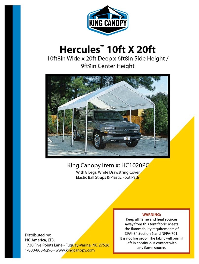 KING CANOPY Hercules HC1020PC User manual