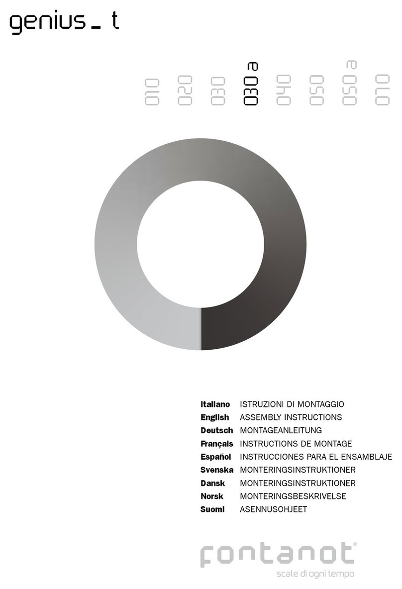 Fontanot genius T 030A Assembly instructions