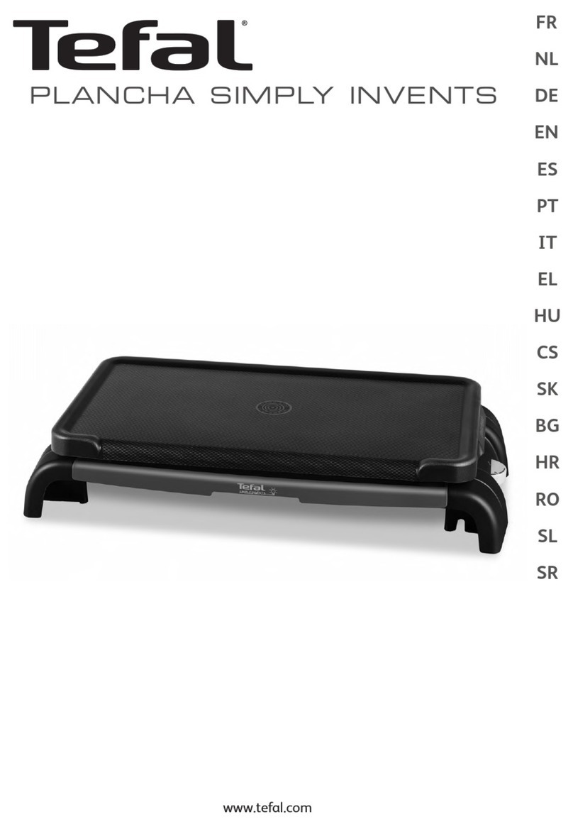 TEFAL PLANCHA SIMPLY INVENTS CB553412 User manual