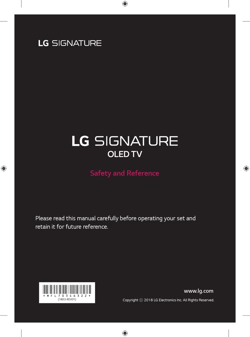 LG SIGNATURE OLED77W8PPA Safety and reference