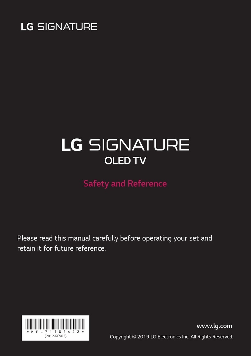 LG SIGNATURE OLED77W9PPA Safety and reference