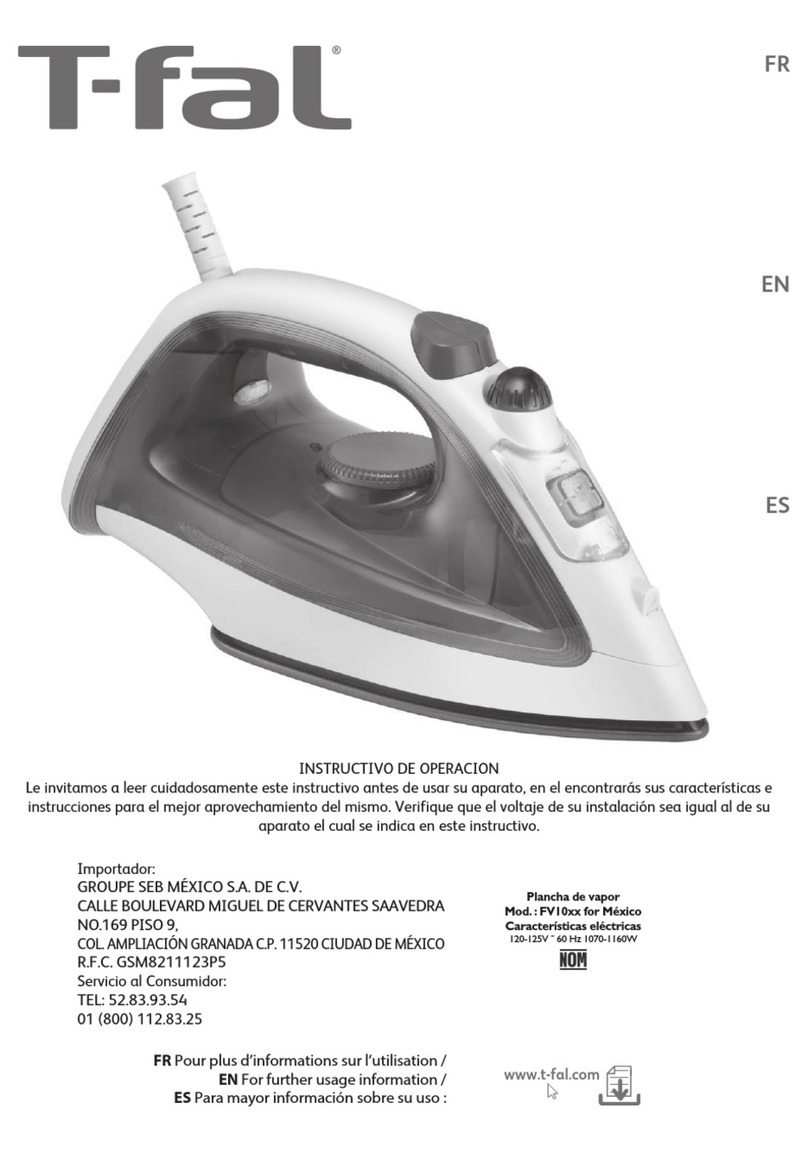 T-Fal FV1037 manual