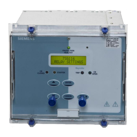 Siemens Argus 8 7SG11 User manual