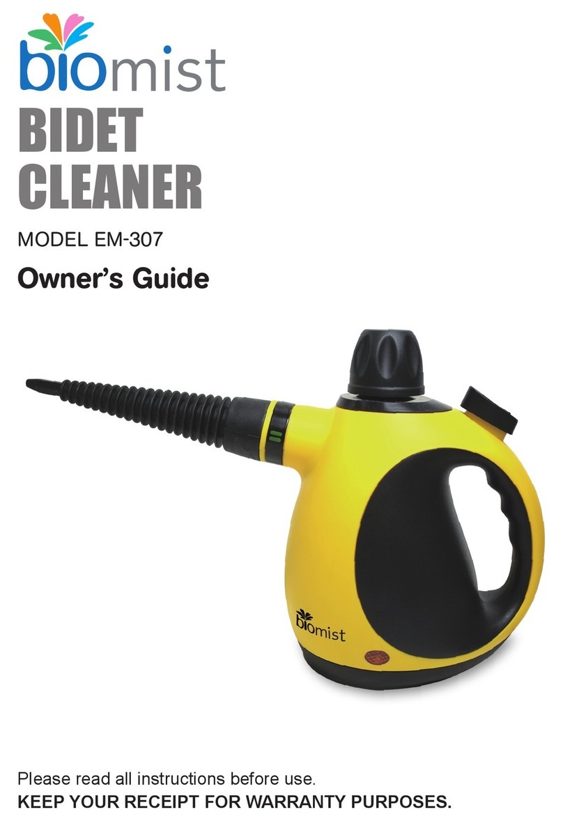bioBidet BioMIST EM-307 owner's guide