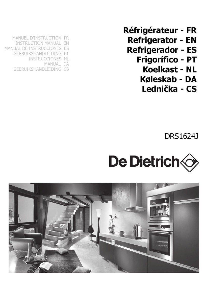 DeDietrich DRS1624J instruction manual