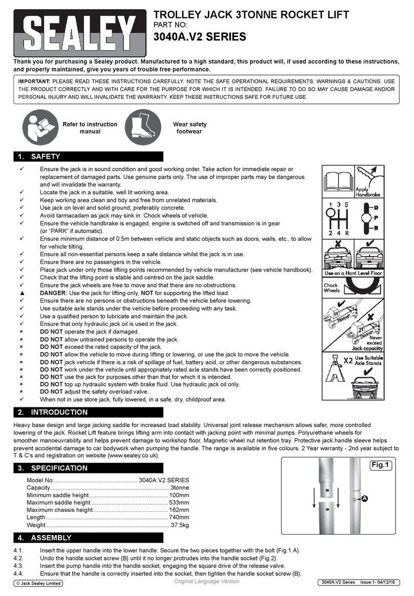 Sealey 3040A.V2 Series quick start guide