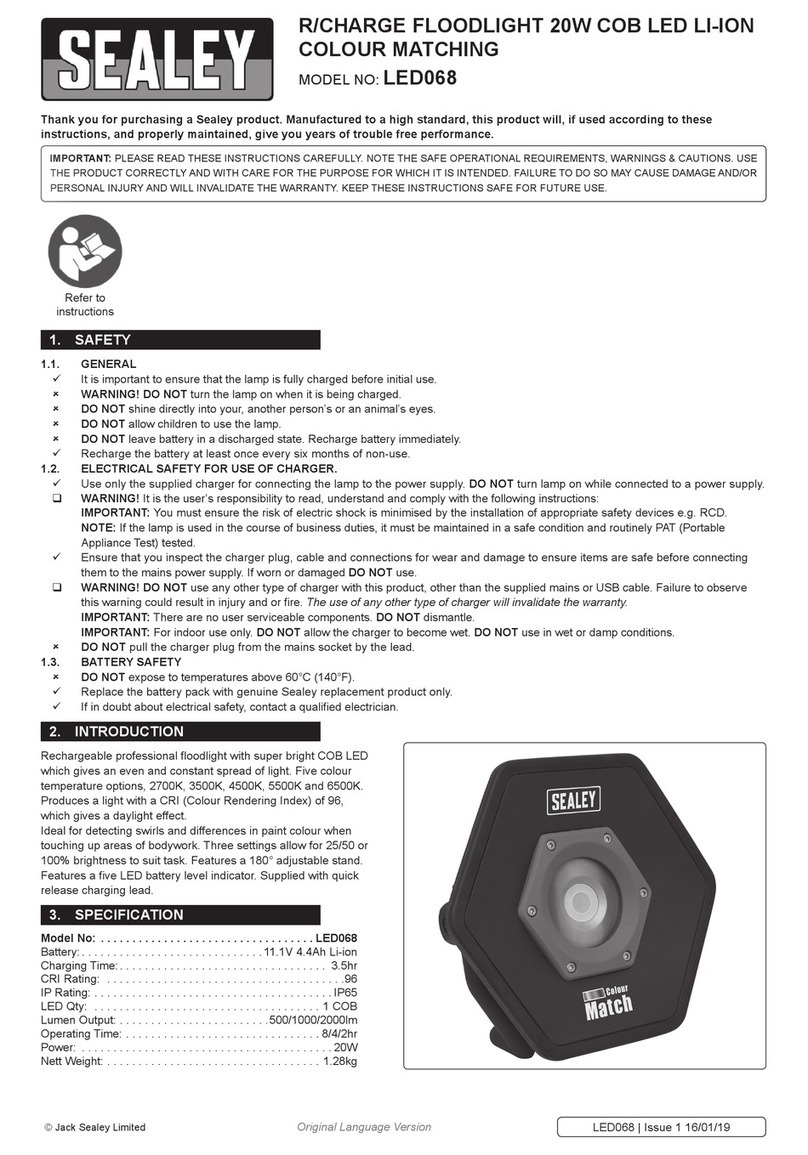 Sealey LED068 User manual