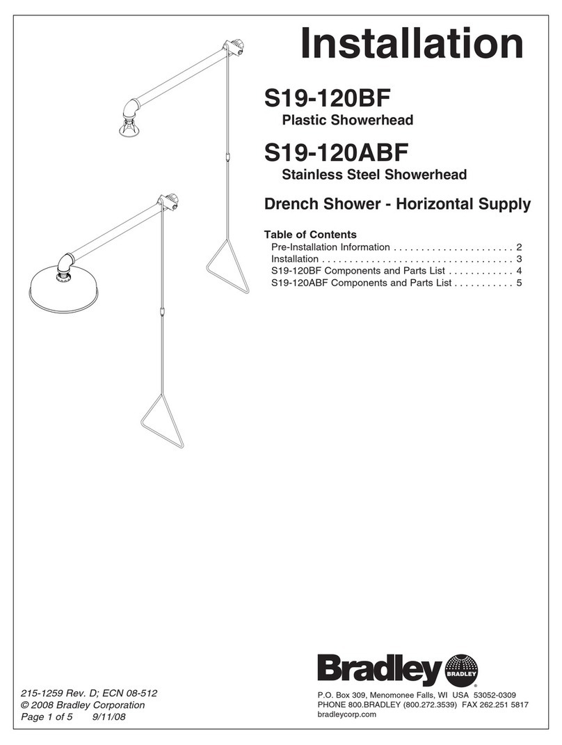 Bradley S19-120BF User manual