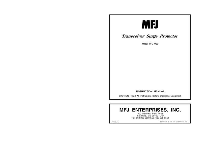 MFJ 1163 User manual
