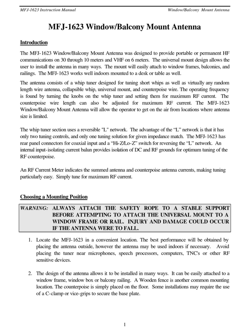 MFJ 1623 User manual