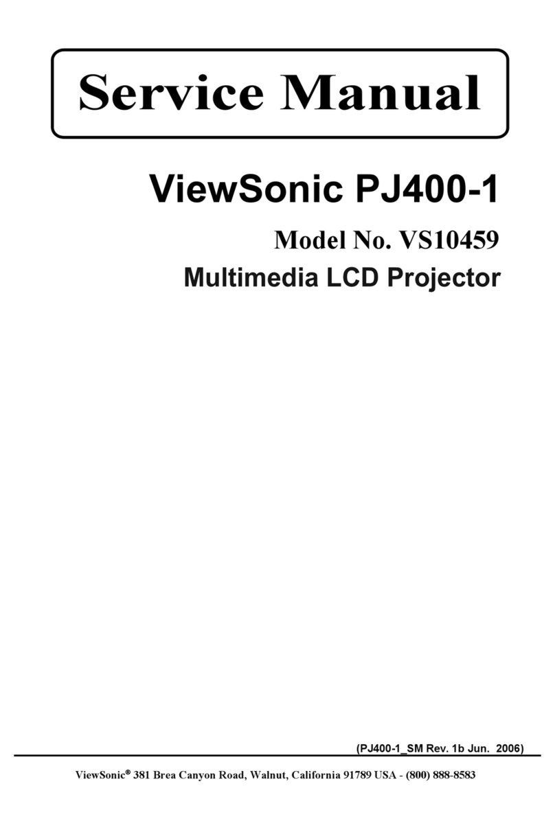 ViewSonic PJ400-1 Service manual