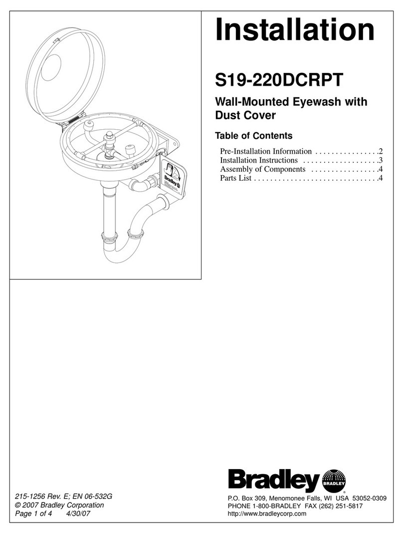 Bradley S19-220DCRPT User manual