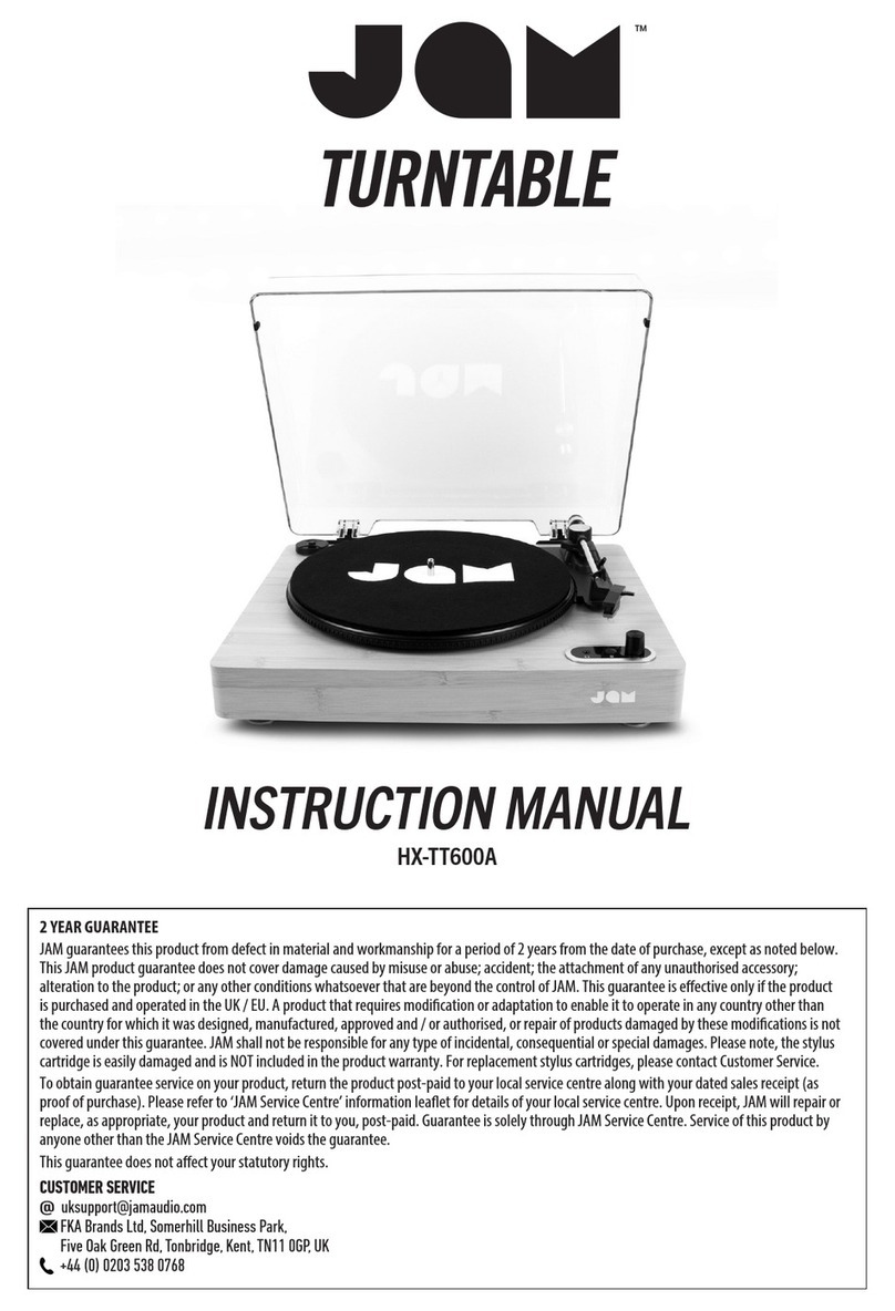 Jam HX-TT600A User manual