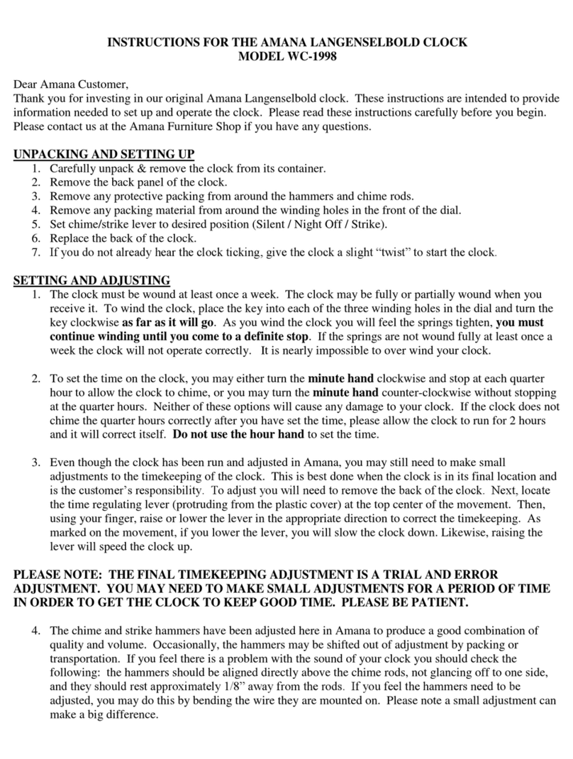 Amana WC-1998 instructions Amana WC-1998 instructions